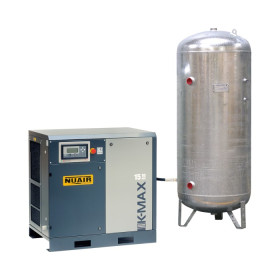 Compresseur d'air à piston insonorisé 3 CV, 100 L NUAIR