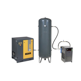 Compresseur d'air à piston insonorisé 3 CV, 100 L NUAIR