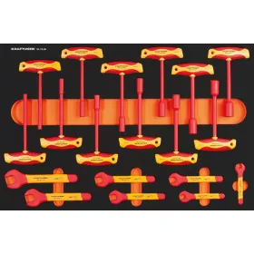 Module VDE de clé à fourche et à douille 19 pièces KRAFTWERK 105.110.004