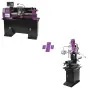 Pack Sidamo V3t : Tour à métaux TP 700 VISU + Perceuse, Fraiseuse, Taraudeuse PRO SIDAMO 30FVDLT 21300024 / 20502081