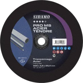 LOT DE 10 DISQUES PRO MS ACIER TENDRE ALÉS.25.4MM 300MM - SIDAMO