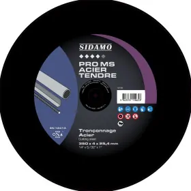 LOT DE 10 DISQUES PRO MS ACIER TENDRE ALÉS.25.4MM 350MM - SIDAMO