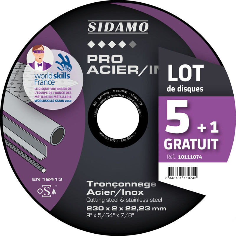 Lot De 5 Disques De Polissage Métal 75mm - Pour Meuleuse D'angle, Ouverture 10mm, 13300 Tr/min