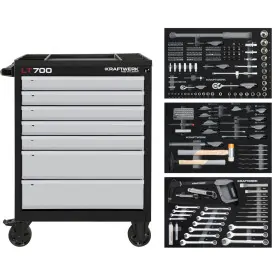 Servante d'atelier LT700 LINE, 7 tiroirs, 259 pièces KRAFTWERK - 102.107.214