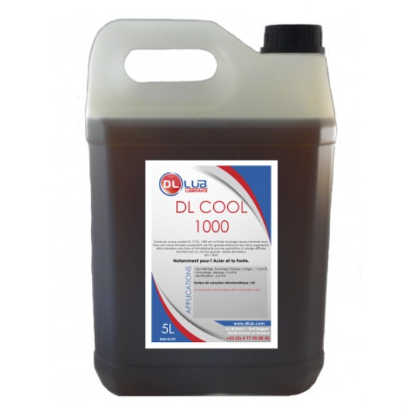 Huile soluble d'usinage DL COOL 1000, 5L - DL LUB DLCOOL1000-B5L