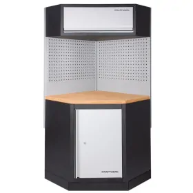 Mobilier d'atelier d'angle combi-standard + panneaux perforés + 1 meuble haut MOBILIO - KRAFTWERK 3964K-ECK