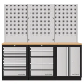 Mobilier d'atelier 3 éléments + panneaux perforés combi-standard MOBILIO - KRAFTWERK 3964K-85S-W