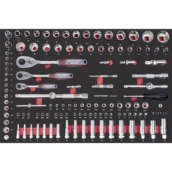 Servante d'atelier BT LINE BT700 8 tiroirs 242 pièces KRAFTWERK 102.470.515