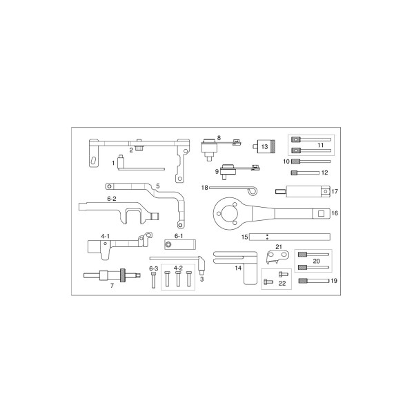 Coffret Calage Distribution Complet PSA Génération 2 - Référence OM 6210 - Pour Moteurs 1.0 à 3.0L - Compatible Peugeot, Citroën, DS, BMW, Mini, Etc.