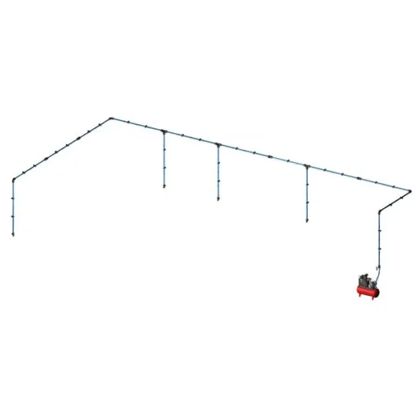Kit reseau alu ø32mm l.60m 8 descentes CLAS