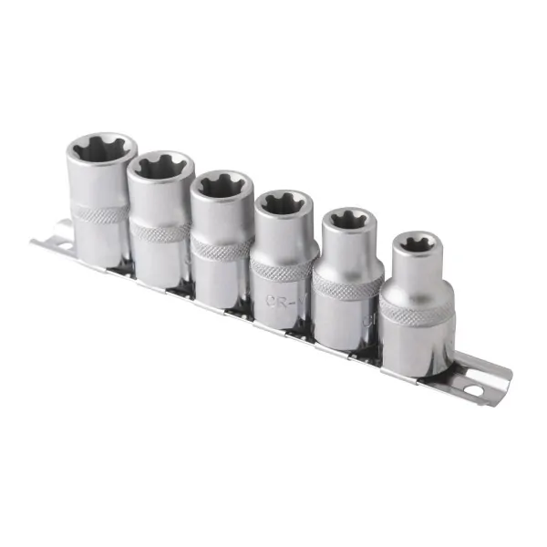 Douilles torx plus ep10 a ep20 l.37mm 1/2" (6 pcs)