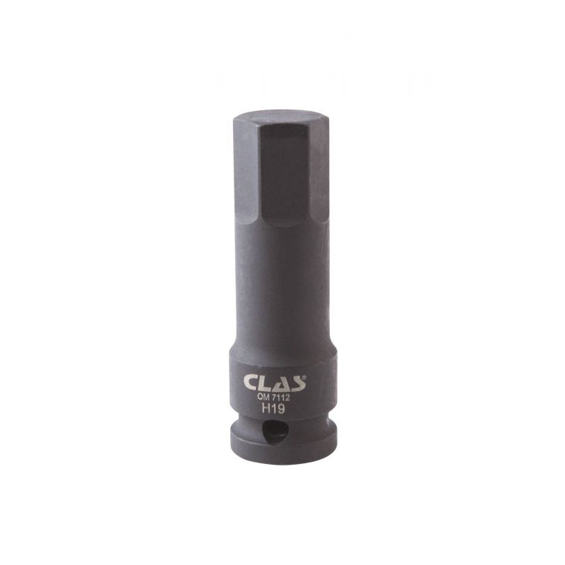 Embout à Choc Hexagonal 9mm H9 1/2 – En Acier Chrome-Molybdène, Noir Phosphaté, Pour Travaux De Réparation