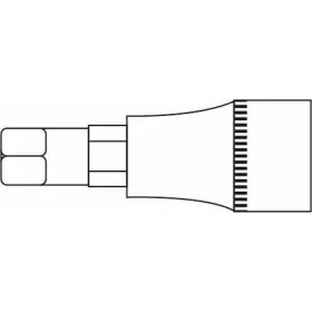 Douille embout hexagonal  l.55mm 1/2''