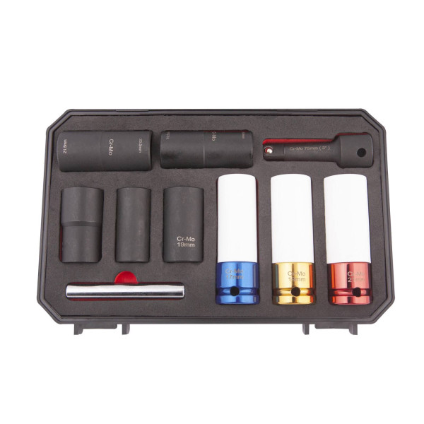 Coffret douille intervention roue 1/2" (10 pcs)