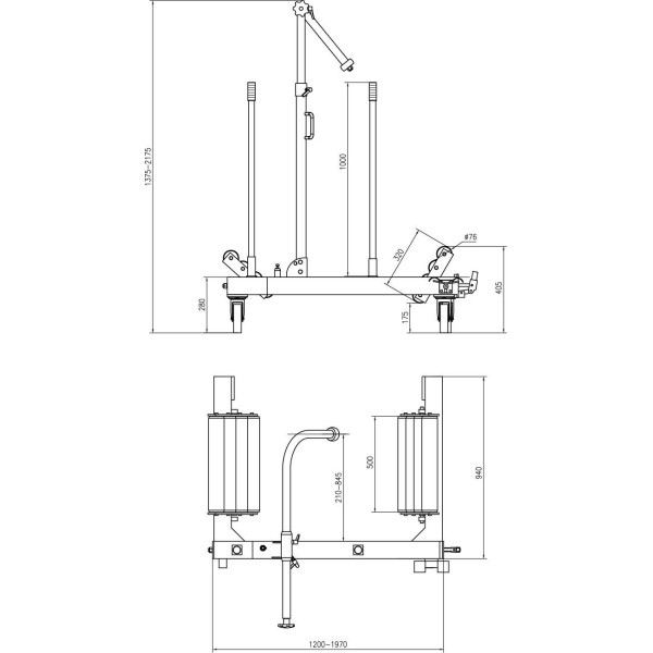 Leve roues pl/engins tp/agricoles