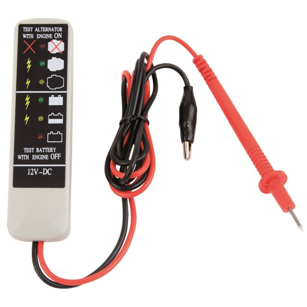 Testeur de charge (led) pour batteries et alternateurs 12v