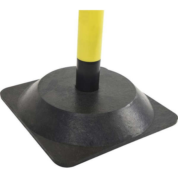 Poteau signalisation jaune et noir ø40mm