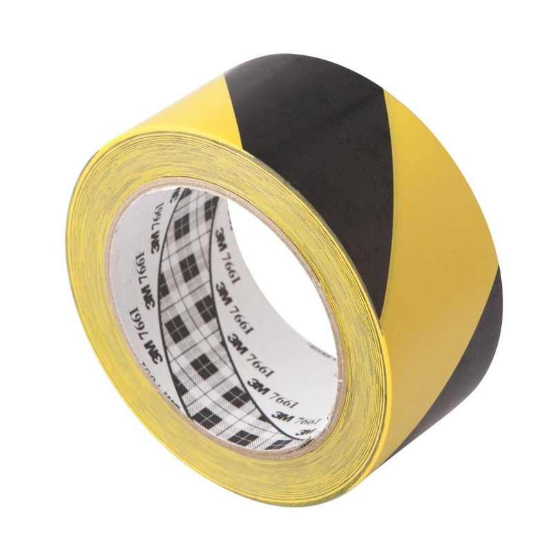 Ruban Signalétique Noir Et Jaune 50 Mm X 33 M - PVC Adhésif Pour Sécurité Et Marquage Ruban Nespoli 33 Mètres