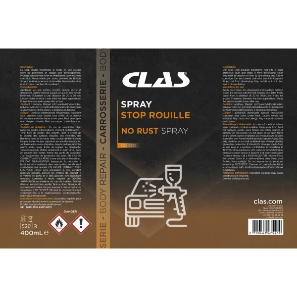 Spray stop rouille 400ml