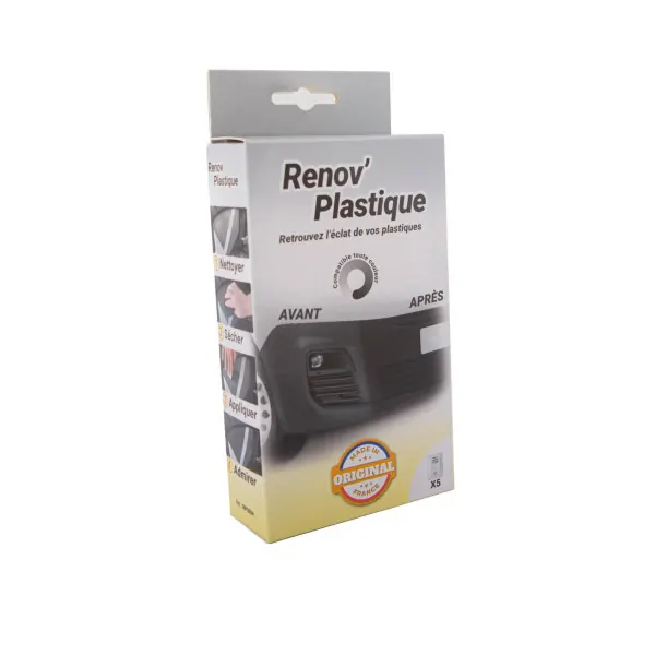 5 lingettes renovation plastique