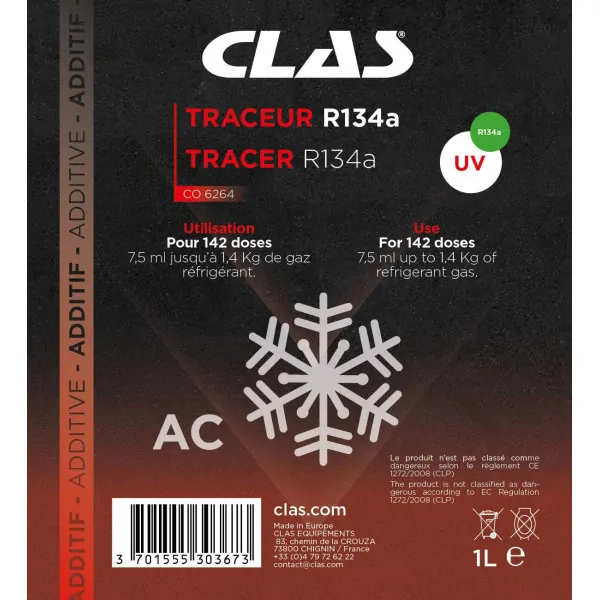 Traceur r134a 1l