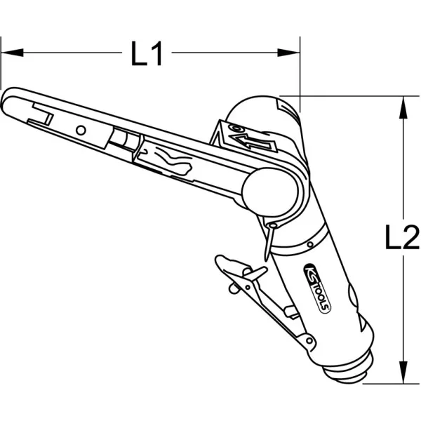 Ponceuse à bande KS TOOLS 515.3549 