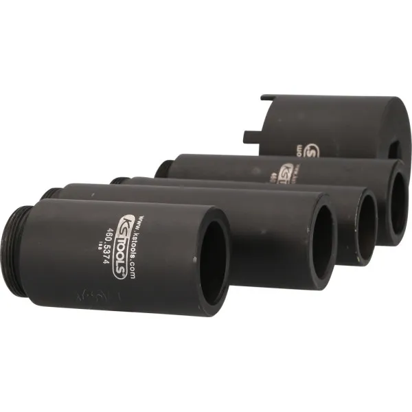 Jeu de douille à 6 ergots Ø 63 mm avec 4 tubes de centrage pour Mercedes, 5 pcs KS TOOLS 460.5370 