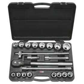 Coffret de douilles 12 pans en pouces 3/4" 21 pièces KS TOOLS 911.0751 