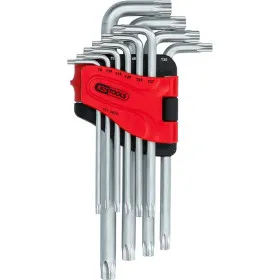 Jeu de 10 clés mâles coudées TORX avec alésage, longues- KS TOOLS 151.4820 