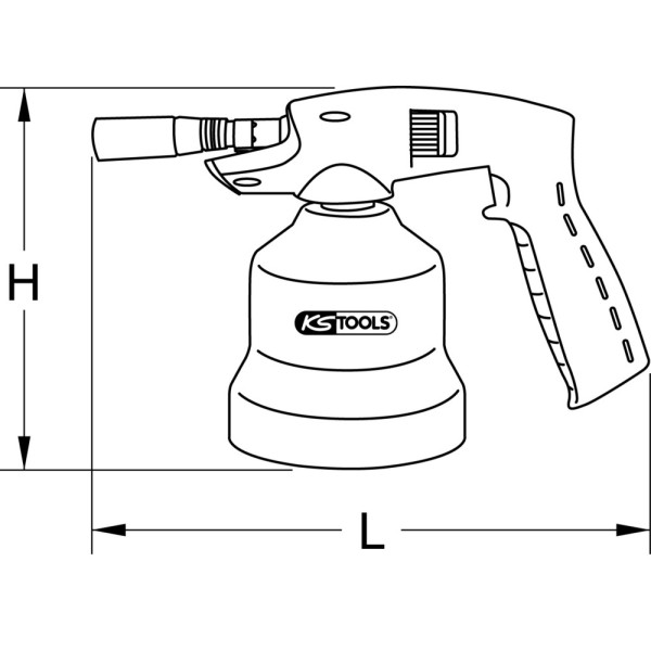 Chalumeau propane universel (bleu) KS TOOLS 903.5904 