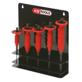 Jeu de chasse goupilles avec poignée de protection KS TOOLS 156.0000 