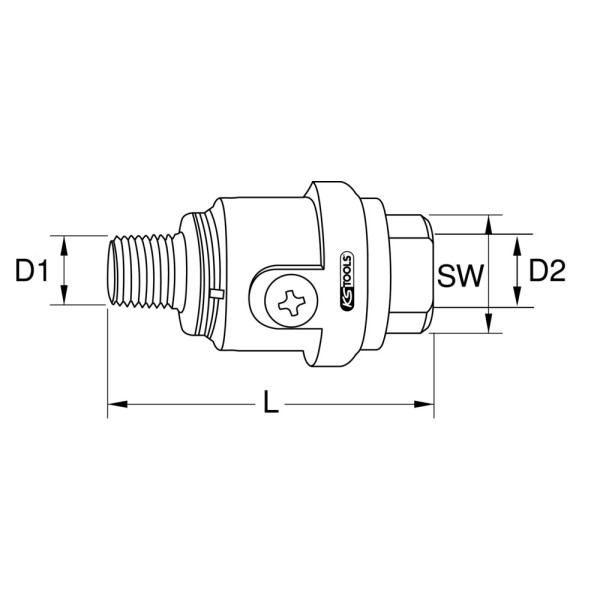 Lubrificateur pour machines pneumatiques KS TOOLS 515.3360 