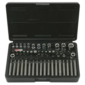 Coffret d'embouts et de douilles 57 pièces 1/4" 3/8" 1/2" KS TOOLS 922.4305 