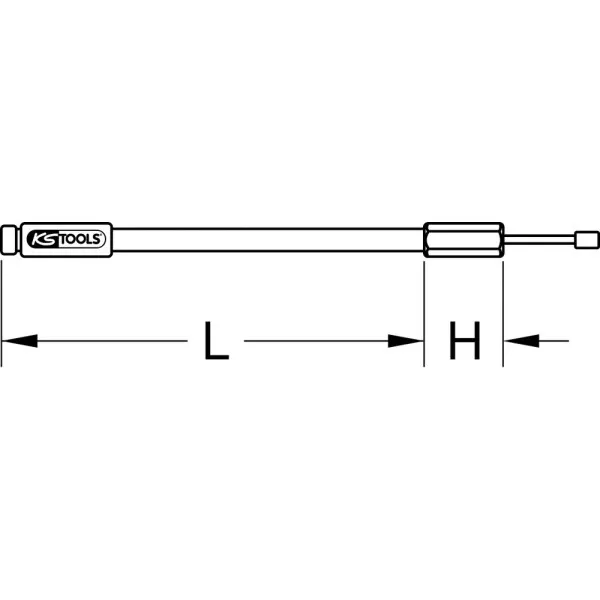 Vis de force hydraulique 410 mm Ø 36 mm KS TOOLS 615.0003 