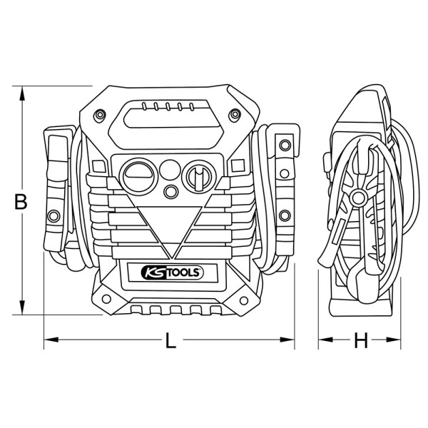 Booster avec système de démarrage à condensateur 12V - 720 A 550.1830 