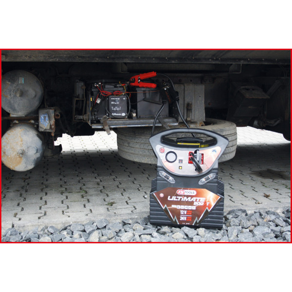 Booster à batterie 12V/24V 6200 / 3100 A PL à trolley KS TOOLS 550.1825 