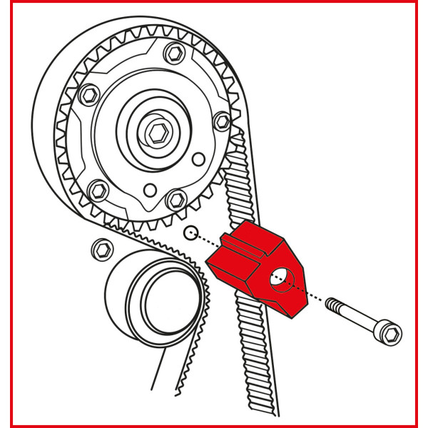 Jeu d'outils de calage moteur Fiat/Alfa Roméo/Lancia, (955A6.000 / 955A7.000 / 955A8.000 / 955A2.000 / 940A2.000) KS TOOLS 