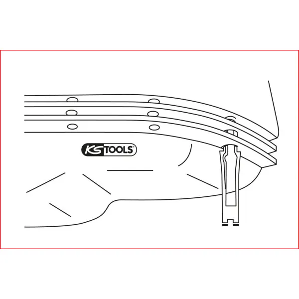 Kit d'aide au montage vissable fixit pour joints KS TOOLS 150.5005 