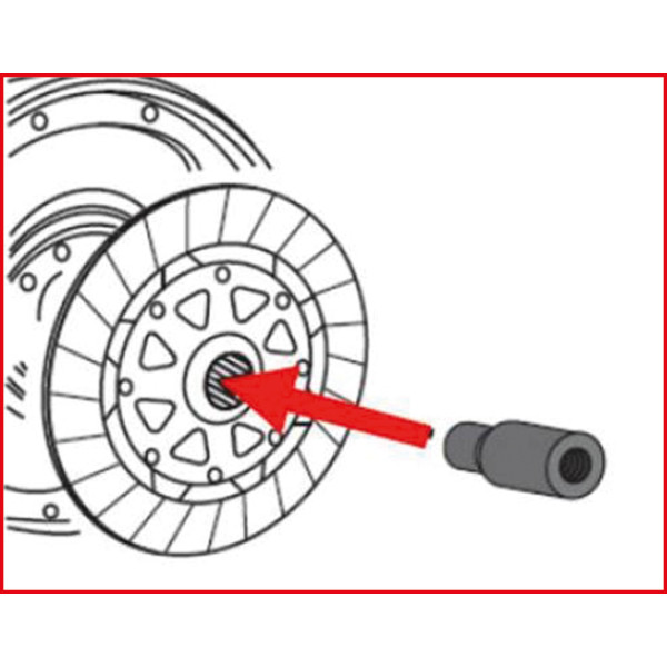 Pige de centrage pour embrayage SAC, BMW : E36, E38, E39, E46, E87, Mini R50, Mini R53 - KS TOOLS 150.2403 