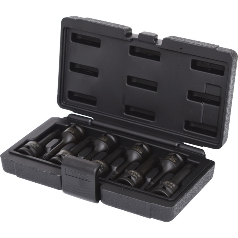 Douille à Choc Longue KS TOOLS 1/2" XZN M9 - Pour Vis Triple Carré (XZN), Longueur 78mm