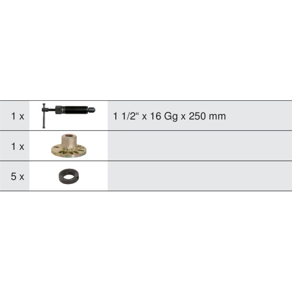 Extracteurs pour moyeux de roue Hydraulique KS TOOLS 700.1410 