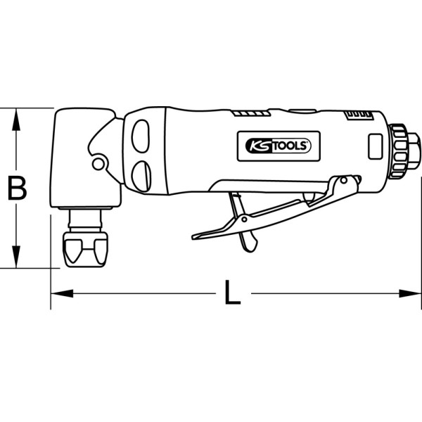 Meuleuse d’angle pneumatique KS TOOLS 515.5420 
