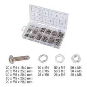 Assortiment de vis, rondelles et écrous en inox 475 pièces KS TOOLS 970.0510 