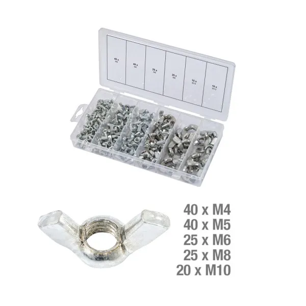 Assortiment d'écrous papillon 150 pièces KS TOOLS 970.0470 