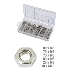 Assortiment d'écrous en inox 300 pièces KS TOOLS 970.0450 