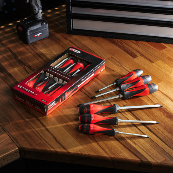 Boîte de 6 tournevis ULTIMATEmax, 3,5 à 8 mm - PH1 à PH3 KS TOOLS 922.6110 
