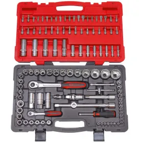 Coffret de douilles et accessoires ULTIMATE 1/4'' - 1/2'', 111 pièces KS TOOLS 922.0711 