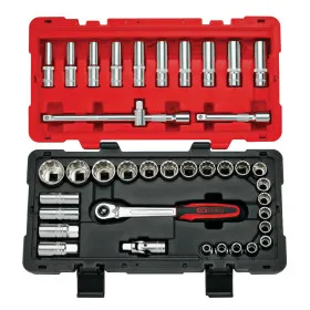 Coffret de douilles et accessoires 12 pans 1/2" 39 pièces KS TOOLS 922.0640 