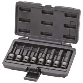 Coffret de 8 douilles à chocs 1/2" 6 pans L. 75 mm KS TOOLS 911.0902 