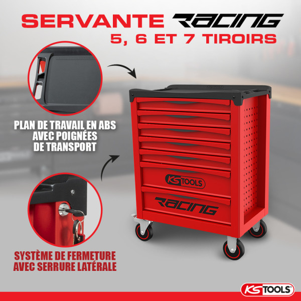 Servante 7 Tiroirs RACING EDITION KS TOOLS 855.0007 